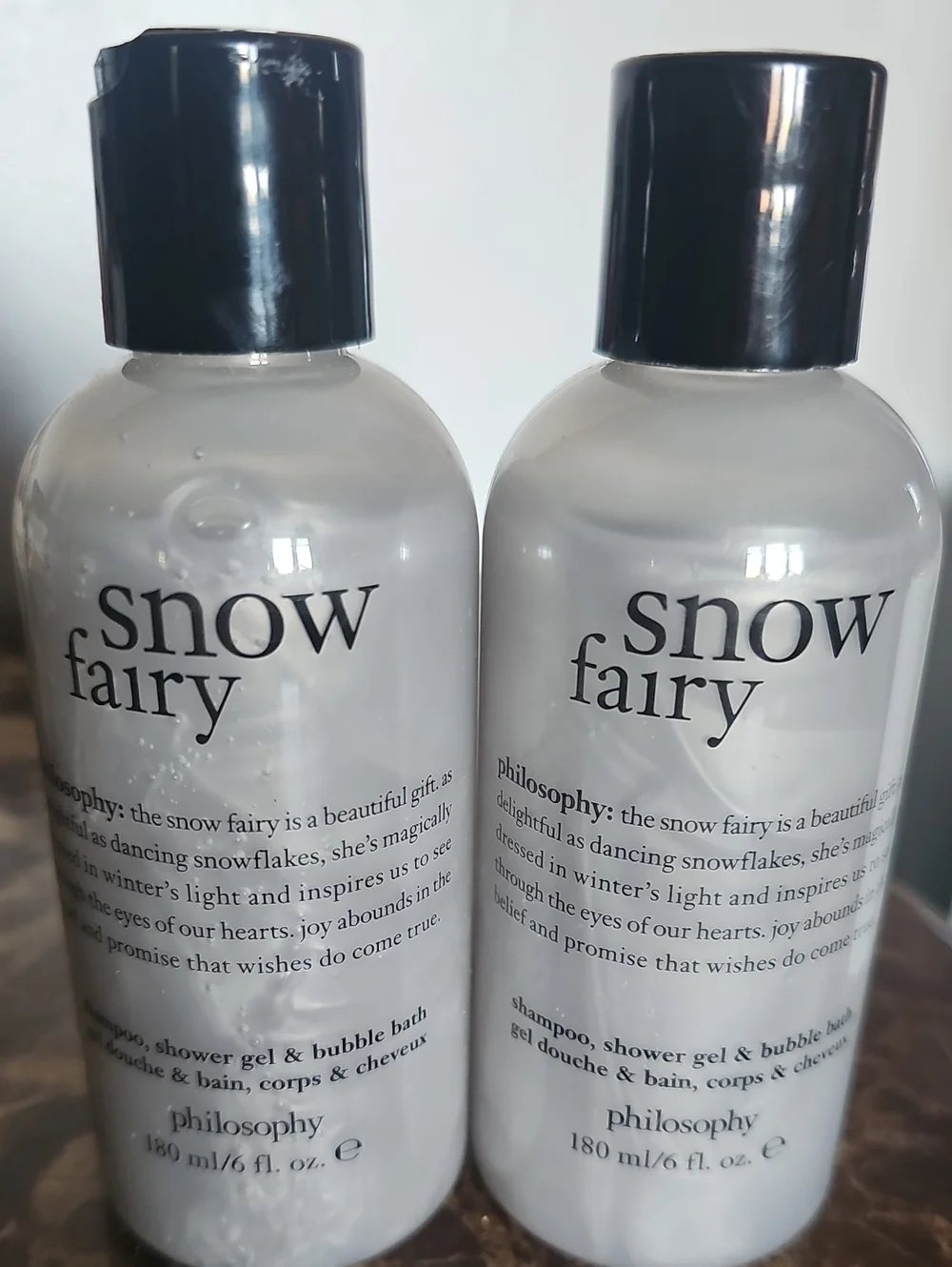 Philosophy Snow Fairy 3-in-1 Bath & Body 2-Pack Bundle 6 fl. oz. New Sealed